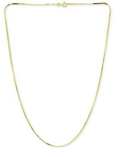 Giani Bernini Square Snake Link Chain Necklace Collection In 18k Gold Plated Sterling Silver Created For Macys - Metallic
