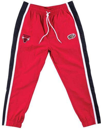 Mitchell & Ness Chicago Bulls Tear Away Jogger Pants - Red