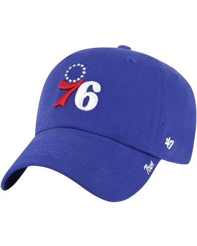 '47 Philadelphia 76ers Miata Clean Up Adjustable Hat - Blue