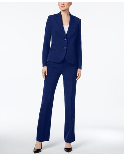 Anne Klein Missy & Petite Executive Collection 3-pc. Pants And Skirt Suit Set - Blue
