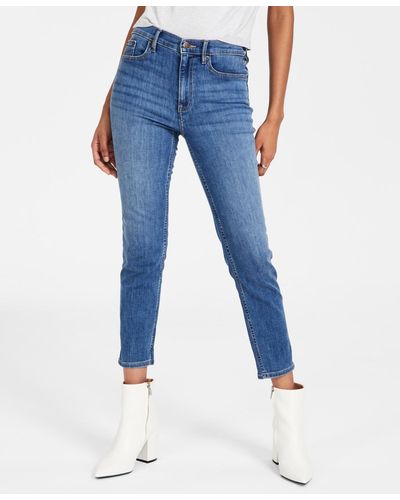 Calvin Klein Hi Rise Slim Whisper Soft 27" Jeans - Blue