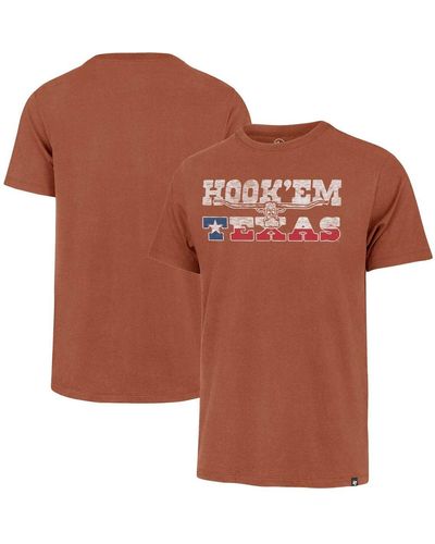 '47 Distressed Texas Longhorns Article Franklin T-shirt - Brown