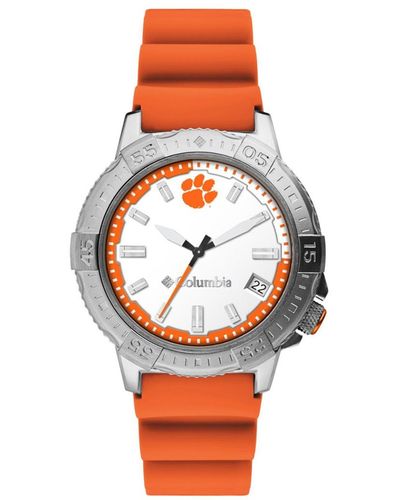 Columbia Peak Patrol Clemson Silicone Strap Watch 45mm - Orange