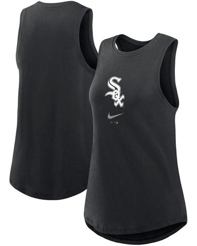 Nike Chicago White Sox Legacy Icon High Neck Fashion Tank Top - Black