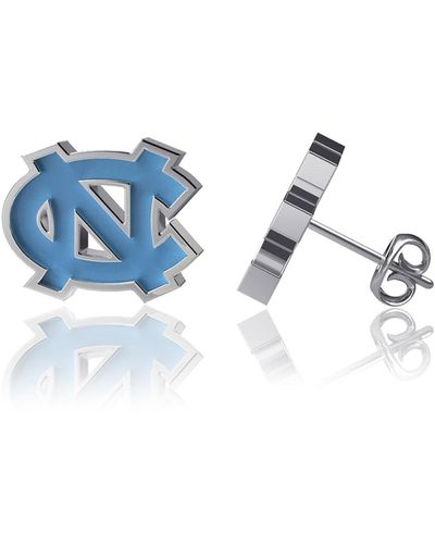 Dayna Designs North Carolina Tar Heels Enamel Post Earrings - Blue