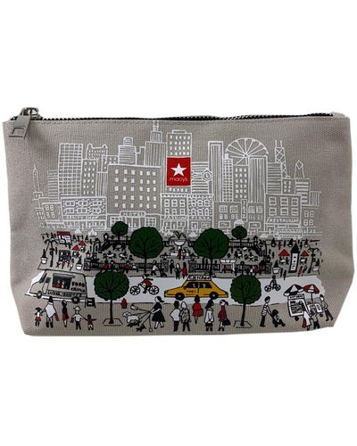 Macy's Chicago Cosmetic Bag - Gray