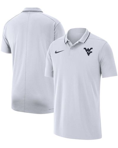 Nike West Virginia Mountaineers Coaches Performance Polo Shirt - Blue