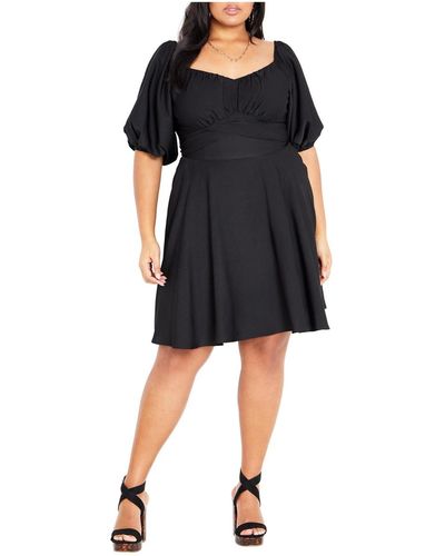 City Chic Plus Size Eloise Dress - Black