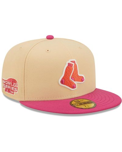 KTZ Orange, Pink Boston Red Sox 2004 World Series Mango Passion 59fifty Fitted Hat
