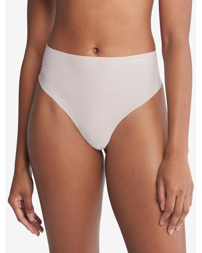 Calvin Klein Invisibles High-waist Thong Underwear Qd3864 - Multicolor