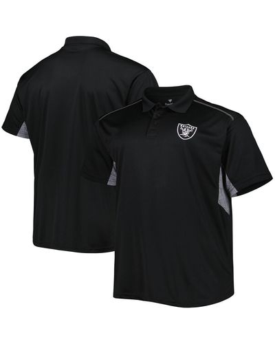 Profile Las Vegas Raiders Big And Tall Team Color Polo Shirt - Black