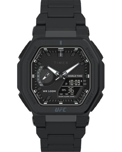 Timex Ufc Colossus Analog-digital Stainless Steel Watch - Black