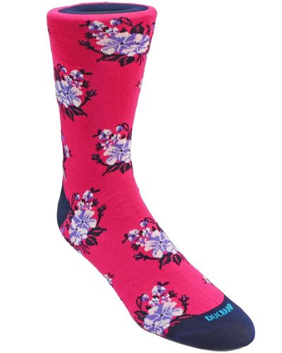 Duchamp Floral Dress Sock - Pink