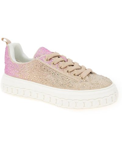 BCBGeneration Riso Lace-up Platform Sneakers - Pink