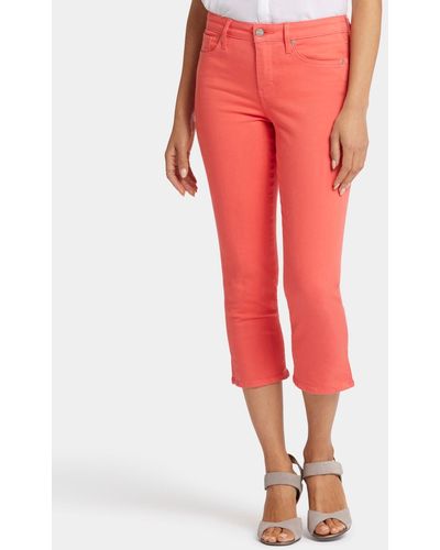 NYDJ Chloe Capri Cropped Length Jeans - Red