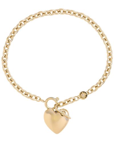 Olivia Burton 18k Gold-plated Knot Heart Bracelet - Metallic