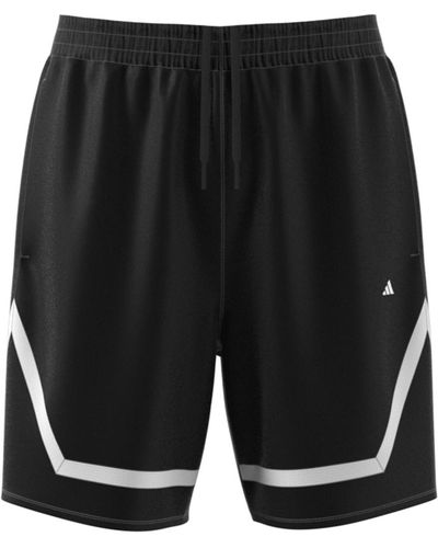 adidas Pro Block Loose-fit Basketball Shorts - Black