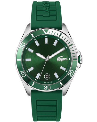 Lacoste Tiebreaker Silicone Strap Watch 43mm - Green
