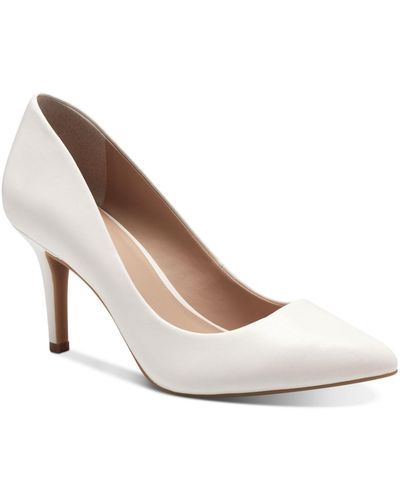 INC International Concepts Zitah Pointed Toe Pumps, Created For Macy's - White