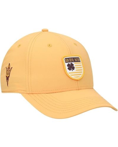 Black Clover Arizona State Sun Devils Nation Shield Snapback Hat - Natural