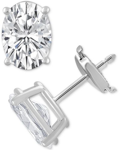 Badgley Mischka Certified Lab Grown Diamond Oval Stud Earrings (3 Ct. T.w. - Metallic