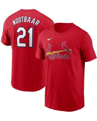 Nike Lars Nootbaar St. Louis Cardinals Home Fuse Name And Number T-shirt - Red