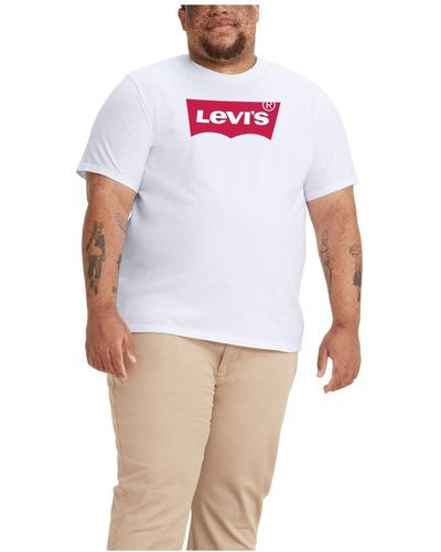 Levi's Big And Tall Graphic Crewneck T-shirt - White