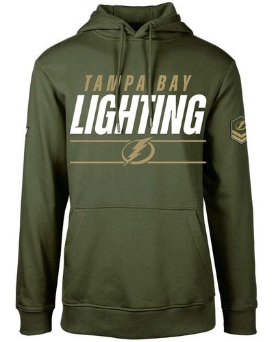 Levelwear Tampa Bay Lightning Podium Fleece Pullover Hoodie - Green