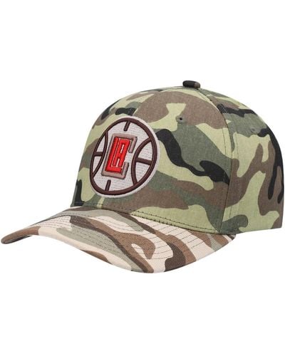 Mitchell & Ness La Clippers Woodland Desert Snapback Hat - Multicolor