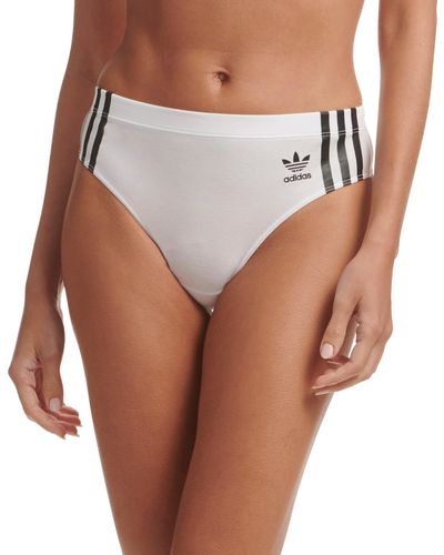 adidas Intimates Adicolor Comfort Flex Cotton Wide Side Thong 4a1h63 - Brown