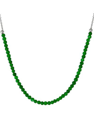 Giani Bernini Beaded Collar Necklace - Green