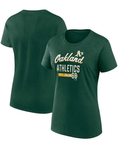Fanatics Oakland Athletics Logo Fitted T-shirt - Green