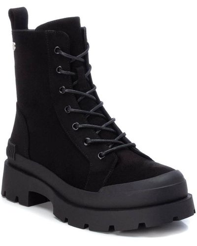 Xti Suede Booties By - Black