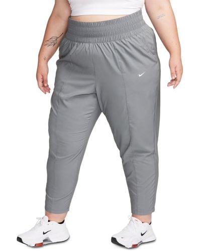 Nike Plus Size Dri-fit One Ultra High-waisted Pants - Gray