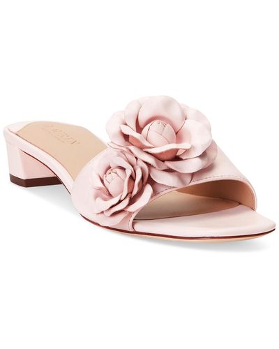 Lauren by Ralph Lauren Fay Flower Dress Sandals - Pink