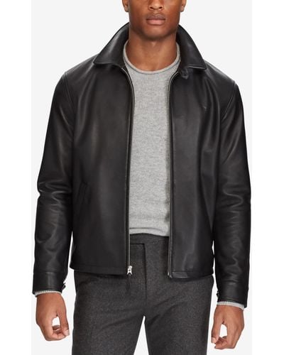 Polo Ralph Lauren Men's Leather Jacket - Black