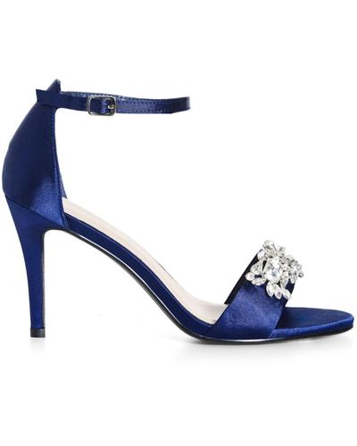 City Chic Wide Fit Totally Glam Heel - Blue