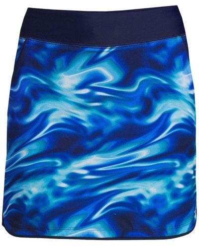 Lands' End Quick Dry Board Skort Swim Skirt - Blue