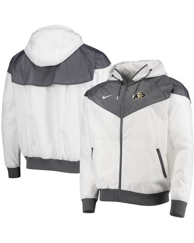 Nike Colorado Buffaloes Windrunner Raglan Full-zip Hoodie Jacket - Metallic