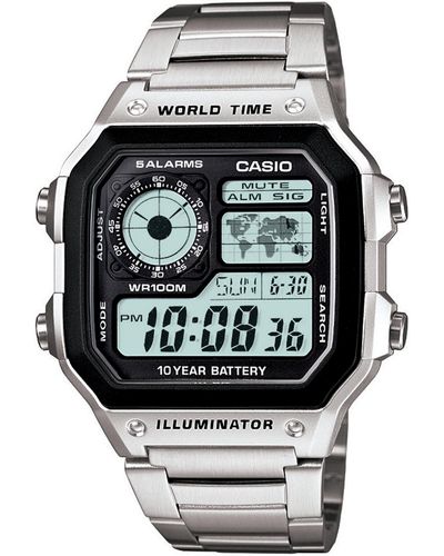 G-Shock Digital Stainless Steel Bracelet Watch 39.5mm - Metallic