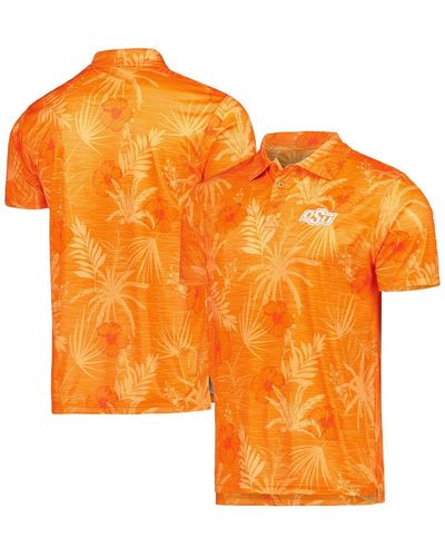 Colosseum Athletics Oklahoma State Cowboys Palms Team Polo Shirt - Orange