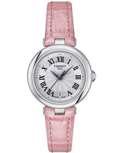 Tissot Swiss Bellissima Small Lady Pink Leather Strap Watch 26mm