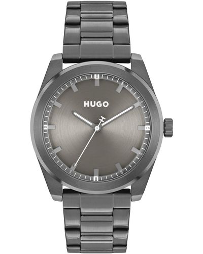 HUGO Bright Quartz Watch 42mm - Gray