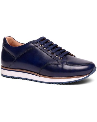 Anthony Veer Barack Leather Casual Fashion Sneaker - Blue