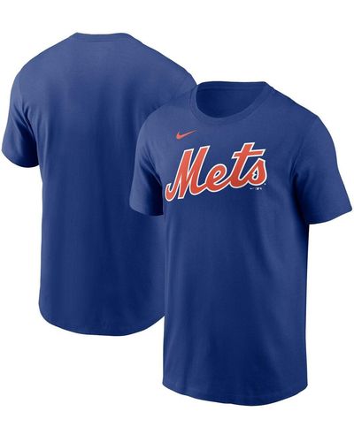 Nike New York Mets Fuse Wordmark T-shirt - Blue