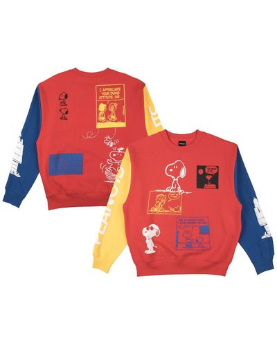Dumbgood And Peanuts Snoopy Pullover Sweatshirt - Red