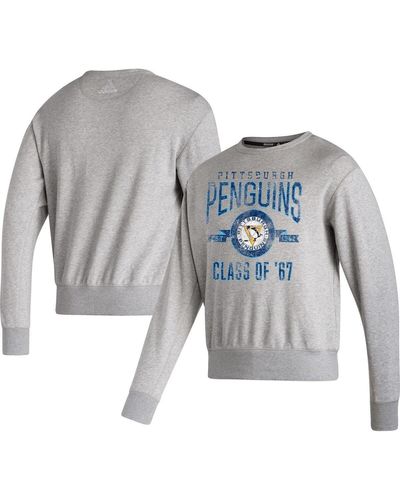 adidas Pittsburgh Penguins Vintage-like Pullover Sweatshirt - Blue