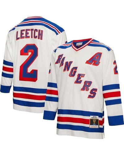 Mitchell & Ness Brian Leetch New York Rangers 1993 Blue Line Player Jersey