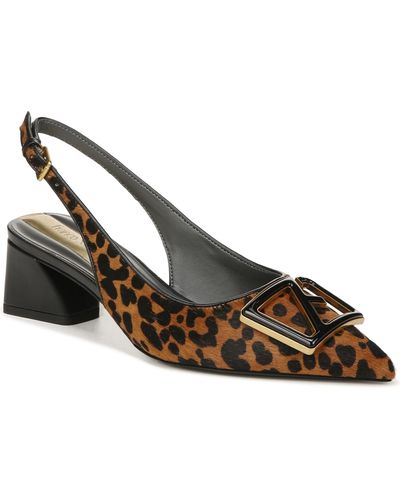 Franco Sarto Racer ornament Slingback Pumps in Natural Lyst