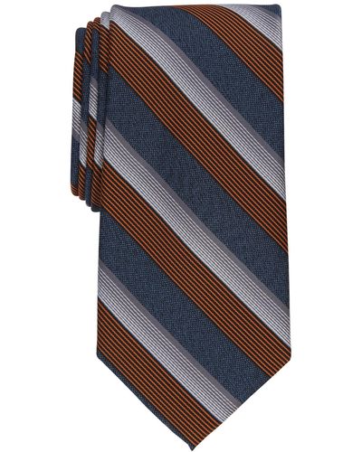 Perry Ellis Preston Classic Stripe Tie - Blue